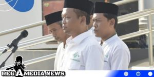 UTM Gelar Upacara Peringati HSN di Halaman Masjid KH Abdurrahman Wahid