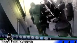 Caption: tampak seorang pria dalam rekaman cctv yang dicurigai sebagai pelaku pencurian, (dok. regamedianews). 