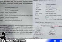 Caption: surat edaran aksi, (dok. regamedianews). 
