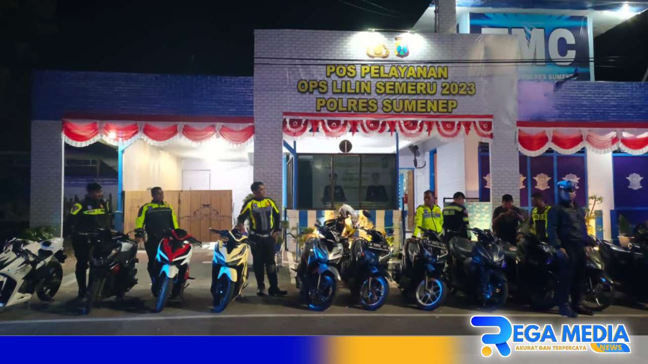 Polisi Sumenep Jaring Puluhan Motor Balap Liar