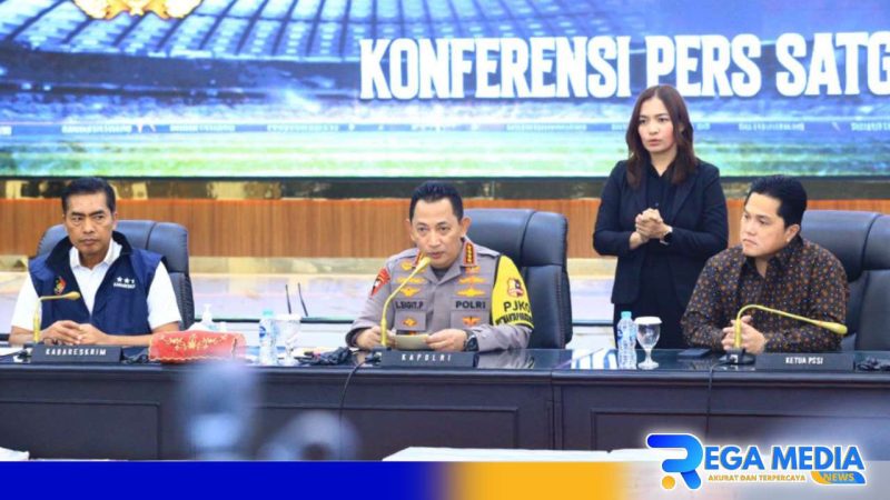 Caption: konferensi pers Kapolri, (dok. Humas Polri). 