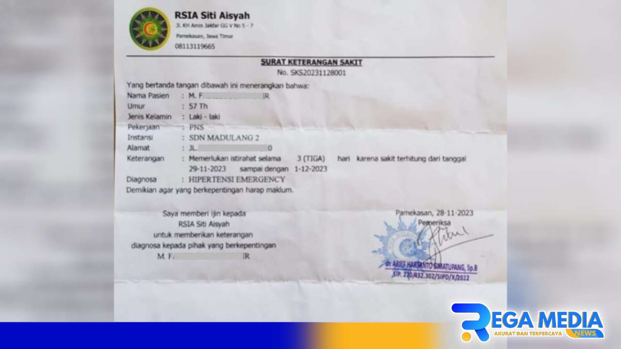 Oknum Kepsek di Sampang, Terlapor Kasus Cabul Diduga Palsukan Suket Sakit