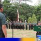 Caption: prosesi upacara Hari Bela Negara ke-75, di Makodim 0826 Pamekasan, (dok. regamedianews). 