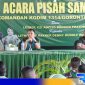 Caption: serah terima jabatan Komandan Kodim 1314/Gorut, (dok. regamedianews). 