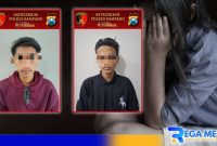 Caption: foto inisial AH dan MS saat diamankan petugas Unit PPA Satreskrim Polres Sampang, (dok. regamedianews). 