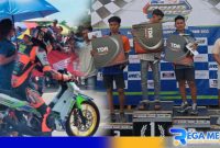 Caption: perwakilan team GRC 19 Community saat di podium (dok. regamedianews). 
