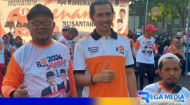 Caption: DPD PKS Pamekasan kampanyekan Paslon Capres-Cawapres Anis-Muhaimin melalui senam dan donor gratis, (dok. regamedianews). 