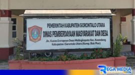 Caption: Kantor Dinas PMD Gorut, (dok. regamedianews). 
