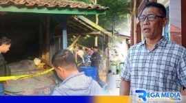Caption: polisi saat olah TKP, Kasi Humas Polres Sampang ungkap peristiwa pembunuhannya, (dok. regamedianews). 