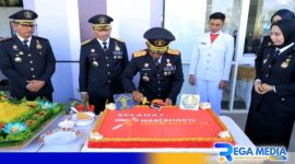 Caption: puncak prosesi peringatan Hari Bhakti Imigrasi ke-493 di Jawa Timur dipusatkan di Kediri, (dok. regamedianews). 