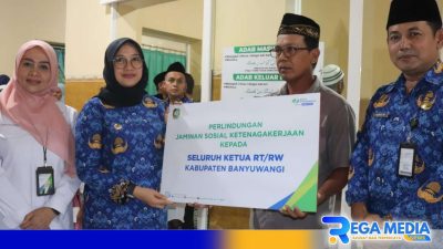 Ribuan RT RW di Banyuwangi Dapat  Jamsos BPJS Ketenagakerjaan