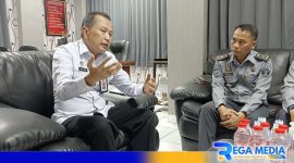 Caption: Kadiv Yankum HAM Kanwil Kemenkumham Jatim saat koordinasi dengan pihak Lapas Narkotika Pamekasan, (dok. regamedianews). 