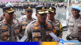 Caption: Kapolres Sampang AKBP Siswantoro diwawancara awak media, (dok. Humas Polri). 