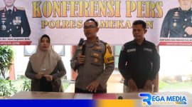 Caption: Polres Pamekasan ungkap kasus ledakan rumah warga Desa Nylabu Daya, (dok. regamedianews). 