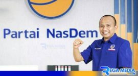Caption: Surya Nofiantoro ketua DPD partai Nasdem Sampang (dok. regamedianews)