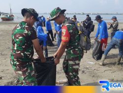 Peduli Lingkungan, Kodim Pamekasan Bersih-Bersih Pantai