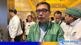 Caption: Ketua DPP PPP Achmad Baidowi sesaat setelah acara rekapitulasi nasional di Jakarta, (dok. republika). 