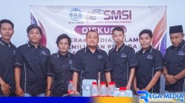 Caption: pengurus SMSI Sampang, (dok. regamedianews). 