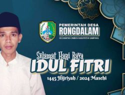 Pemdes Rongdalam Ucapkan Selamat Hari Raya Idul Fitri