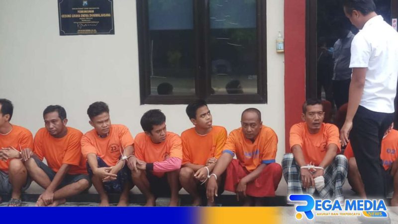 Caption: wajah para tersangka yang diamankan Polres Bangkalan, (dok. regamedianews). 