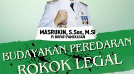 Caption: Budayakan peredaran rokok legal. 