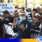 Caption: gabungan jurnalis Sampang saat menyampaikan aspirasinya 