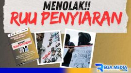 Caption: pamflet koalisi Jurnalis Gorontalo tolak RUU Penyiaran, (dok. regamedianews). 