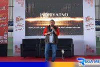 Caption: Kepala BPJS Ketenagakerjaan Madura (Indriyatno), saat menyampaikan sambutan di acara SRC. 