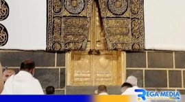 Caption: suasana di pelataran Ka'bah pada musim haji tahun 2024, (dok. regamedianews). 