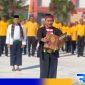 Caption: Lapas Narkotika Pamekasaan gelar upacara peringatan hari lahir Pancasila, (dok. regamedianews). 