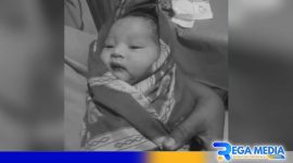 Caption: usai mendapatkan perawatan bidan, kondisi bayi dalam keadaan sehat, (dok. regamedianews). 
