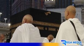 Caption: suasana sekitar Ka'bah di Masjidil Haram Mekkah, (dok. regamedianews). 