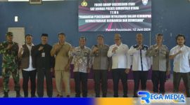 Caption: pose bersama usai Polres Gorut gelar forum group discusion, (dok. Yusrianto / Regamedianews). 