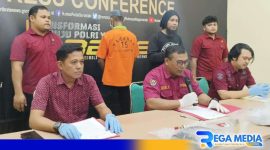 Caption: press conference Polda Gorontalo ungkap kasus penganiayaan, (dok. Yusrianto / regamedianews). 