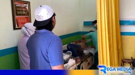 Caption: korban pembacokan saat mendapatkan perawatan medis, (dok. regamedianews). 