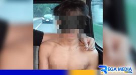 Caption: pelaku persetubuhan dan pencabulan inisial (A) saat diamankan polisi, (dok. regamedianews). 