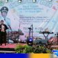 Caption: Kadiskop UMKM dan Naker Pamekasan sampaikan sambutannya dalam Harkop Fest 2024, (dok. regamedianews). 