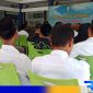 Caption: salah satu Ketua BPD di Kecamatan Omben menyampaikan aspirasi penolakan pergantian Pj Kades, (dok. regamedianews). 