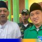 Caption: Ketua DPC PPP Bangkalan KH. Hasbullah Muhtarom, saat diwawancara awak media, (dok. regamedianews). 