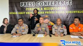 Caption: Polda Gorontalo ungkap identifikasi korban longsor tambang ilegal, (dok. regamedianews). 