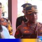 Caption: AKBP Siswantoro dampingi AKBP Hendro Sukmono saat diwawancara awak media, (dok. Humas Polri). 
