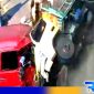 Caption: screenshot rekaman cctv peristiwa kecelakaan di Sepulu Bangkalan, (dok. regamedianews). 