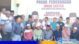 Caption: para tokoh Kecamatan Robatal deklarasikan dukungan kepada JIMAD Sakteh usai resmikan rumah juang. 