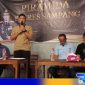 Caption: Kapolres Sampang AKBP Hendro Sukmono saat menyampaikan sambutannya dalam kegiatan Piramida, (dok. regamedianews). 