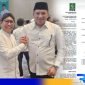 Caption: H.Slamet Junaidi - Ra Mahfud terima SK rekomendasi dari DPP PKB, (dok. redaksi). 