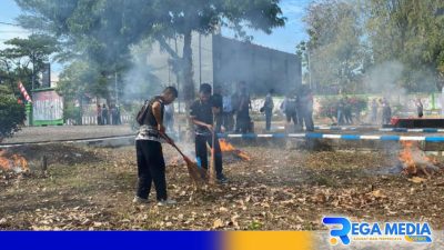 Sambut Dua Momen, Lapas Narkotika Pamekasan Kerja Bakti di TMP