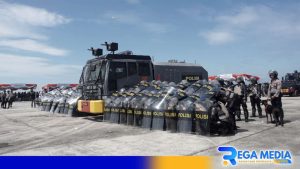 Polres Sampang Gladi Sispamkota, Antisipasi Kerusuhan Saat Pilkada 2024