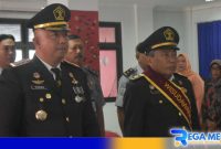 Caption: prosesi acara wisuda purnabhakti pengayoman, Lapas Narkotika Kelas IIA Pamekasan, (dok. regamedianews). 
