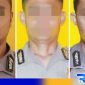 Caption: wajah tiga personel Polres jajaran Polda Gorontalo yang dipecat, (dok. regamedianews). 