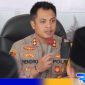Caption: Kapolres Sampang AKBP Hendro Sukmono saat sambutan dalam kunker di Kecamatan Robatal, (sumber foto: Humas Polri). 